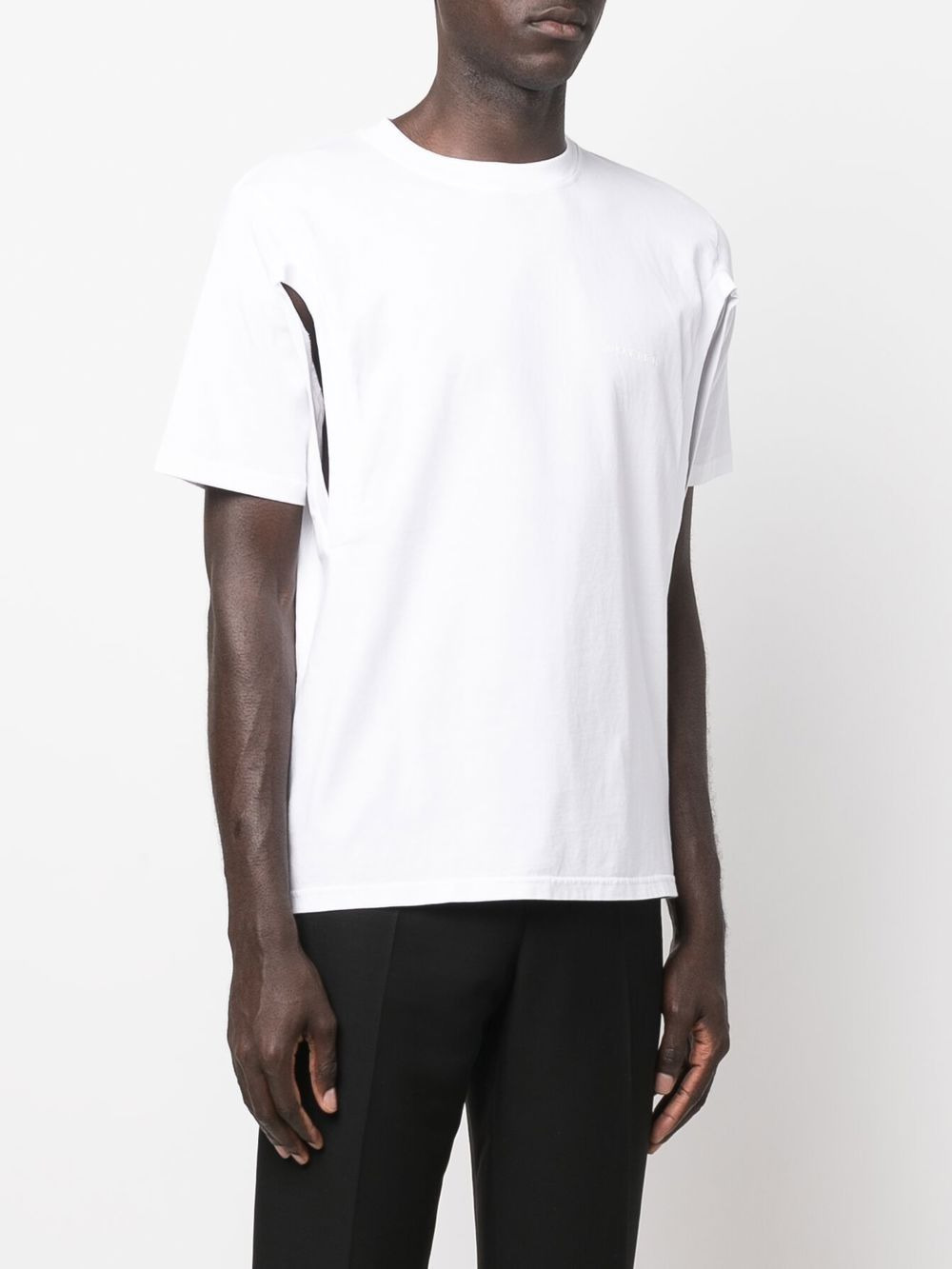 cut-out organic cotton T-shirt - 3