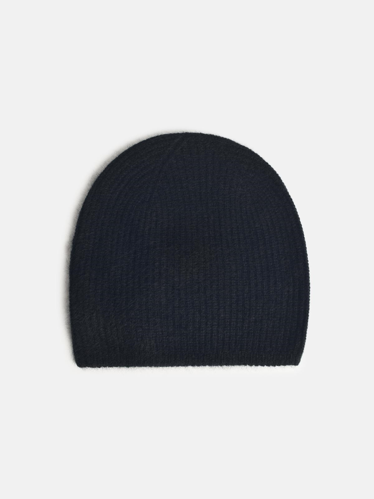 BEANIE 'FLYN' BLACK CASHMERE HAT - 2