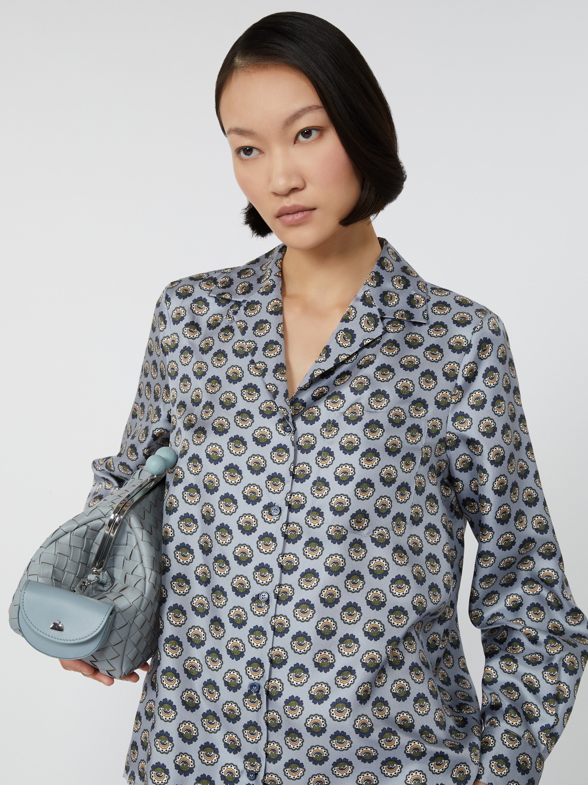 ONCIA Printed silk pyjama shirt - 5