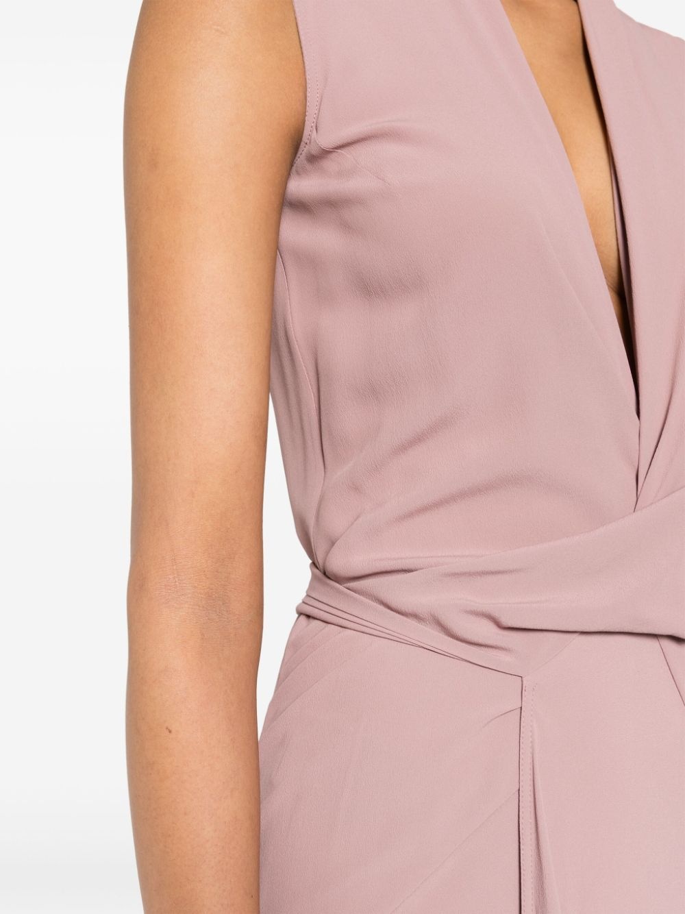 crepe wrap maxi dress - 5