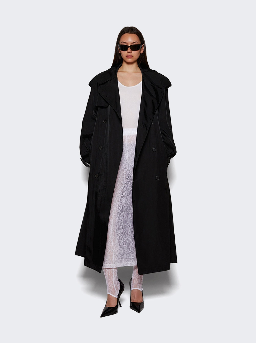 Technical Trench Coat Black - 5