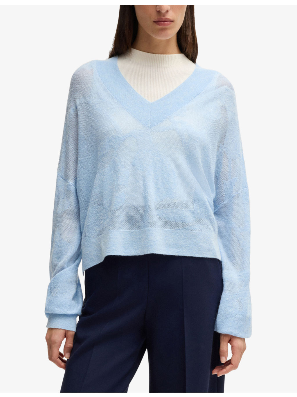 V-neck Knitted Jumper - 3