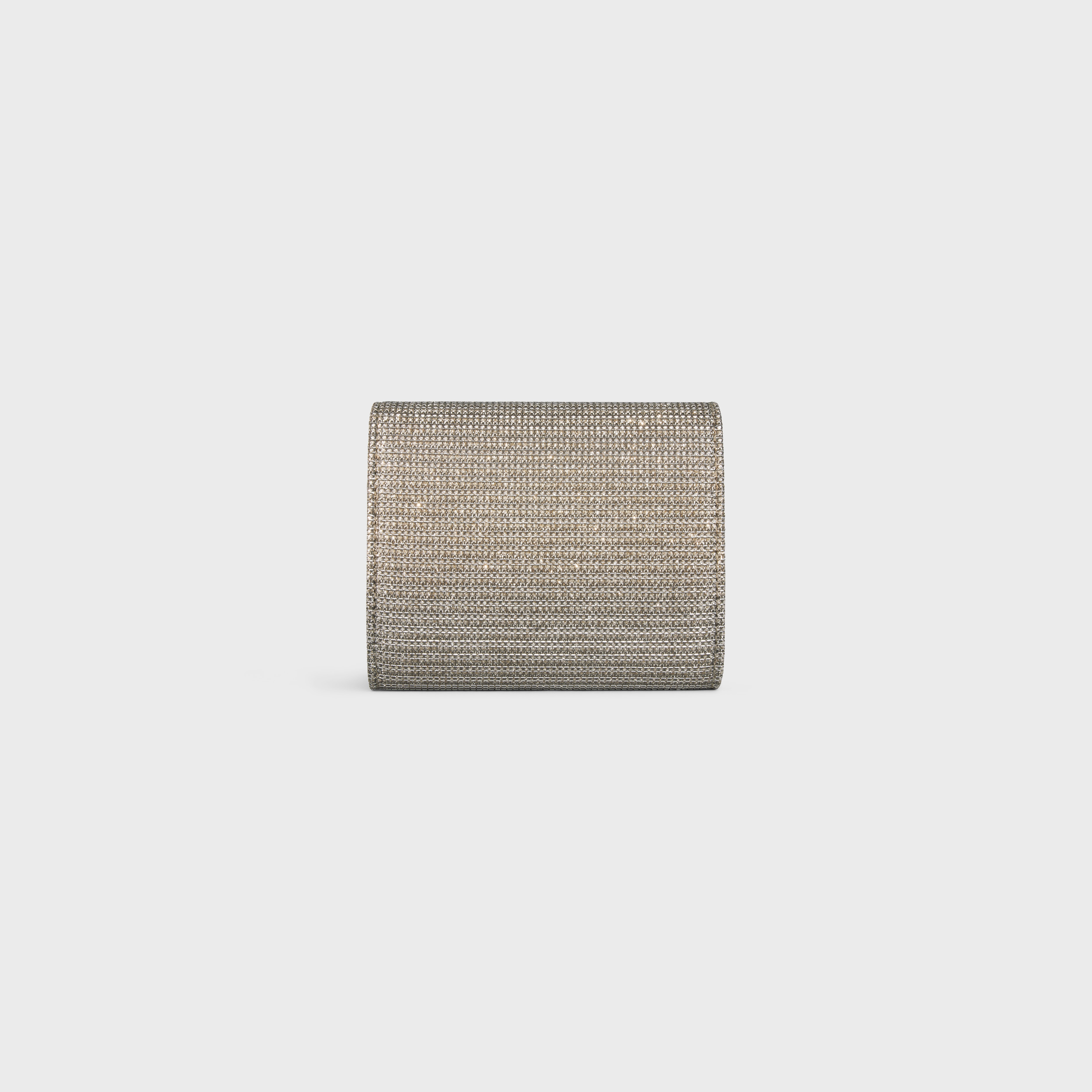 Small Flap Wallet TRIOMPHE in GLITTER TEXTILE - 3