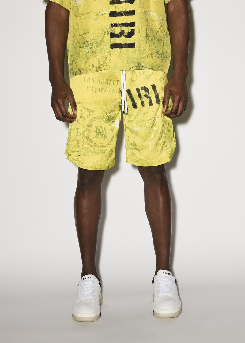 AMIRI ARMY STENCIL CARGO SHORT outlook