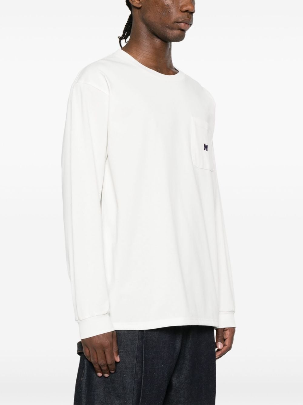 logo-appliquÃ© jersey sweatshirt - 3