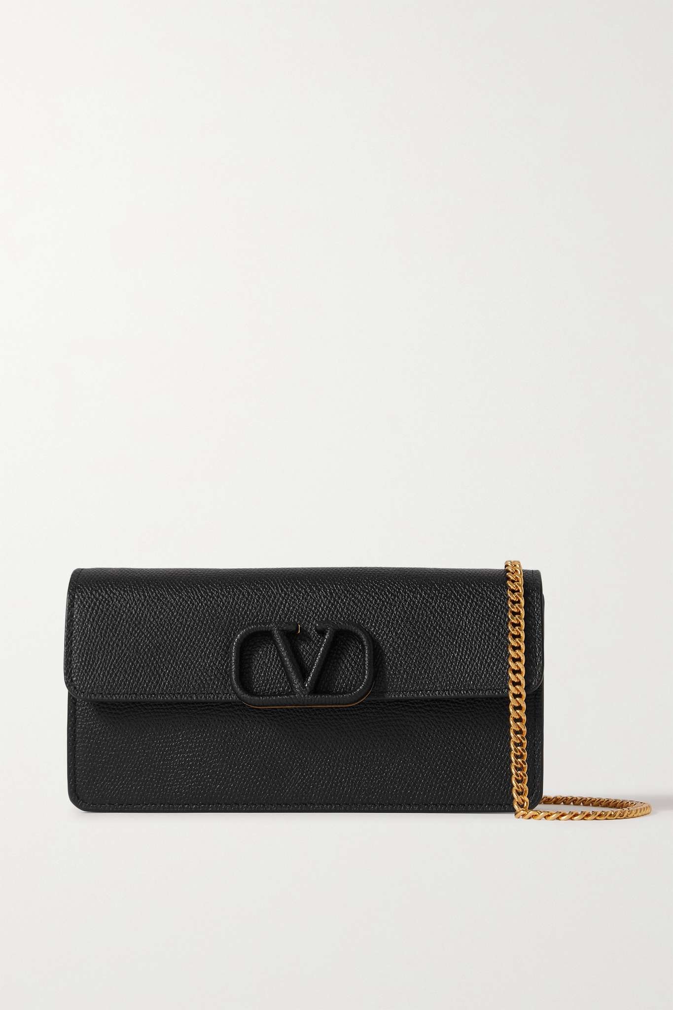 VLOGO textured-leather wallet - 1