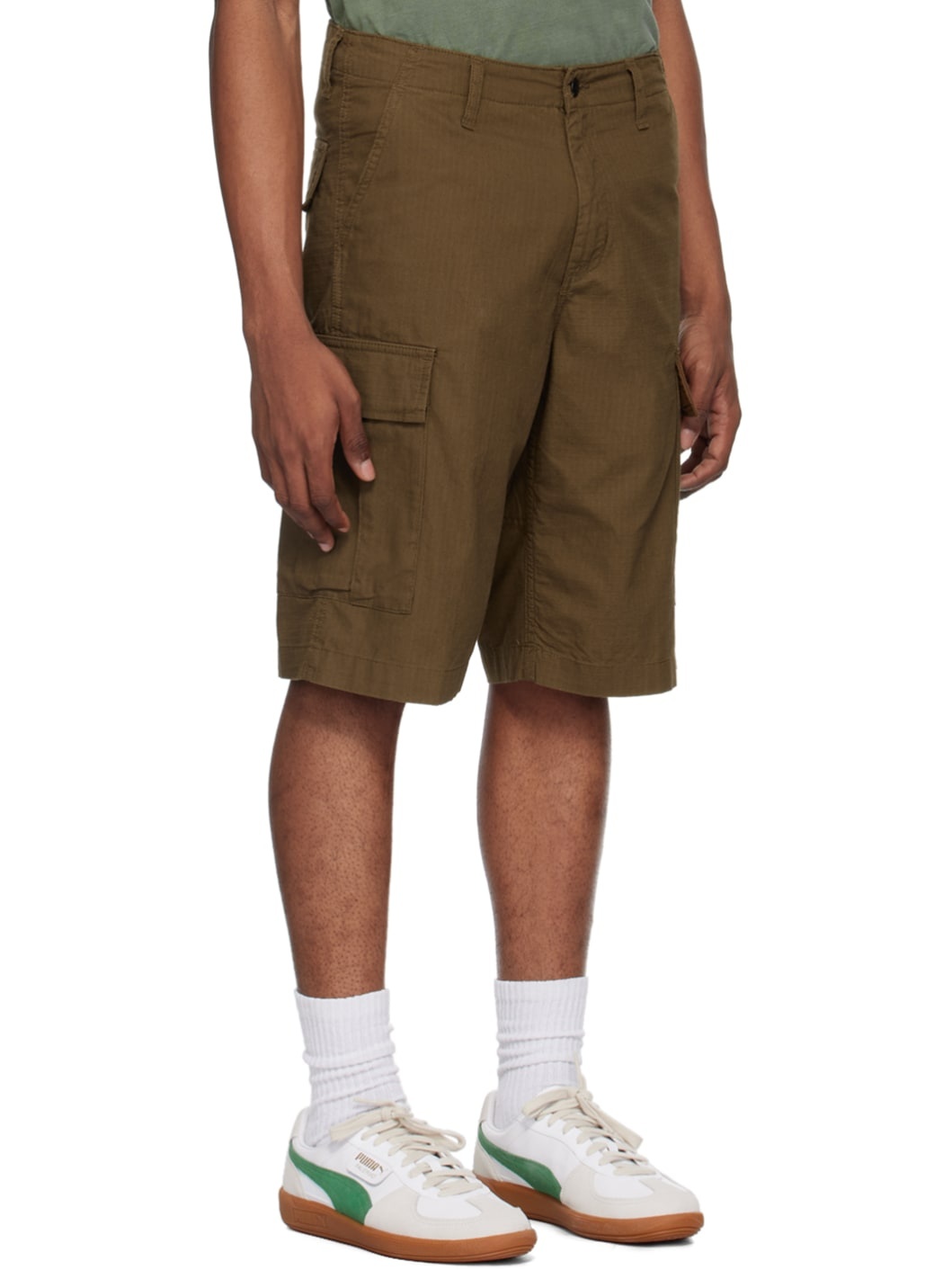 Brown Regular Cargo Shorts - 2