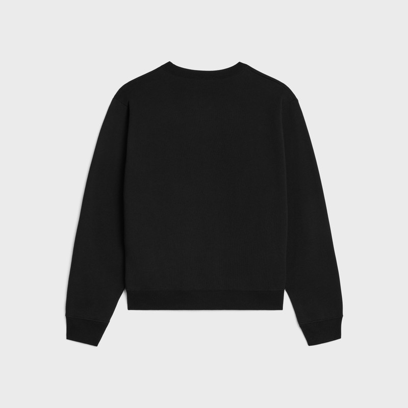 CELINE celine blason loose sweatshirt in cotton fleece outlook