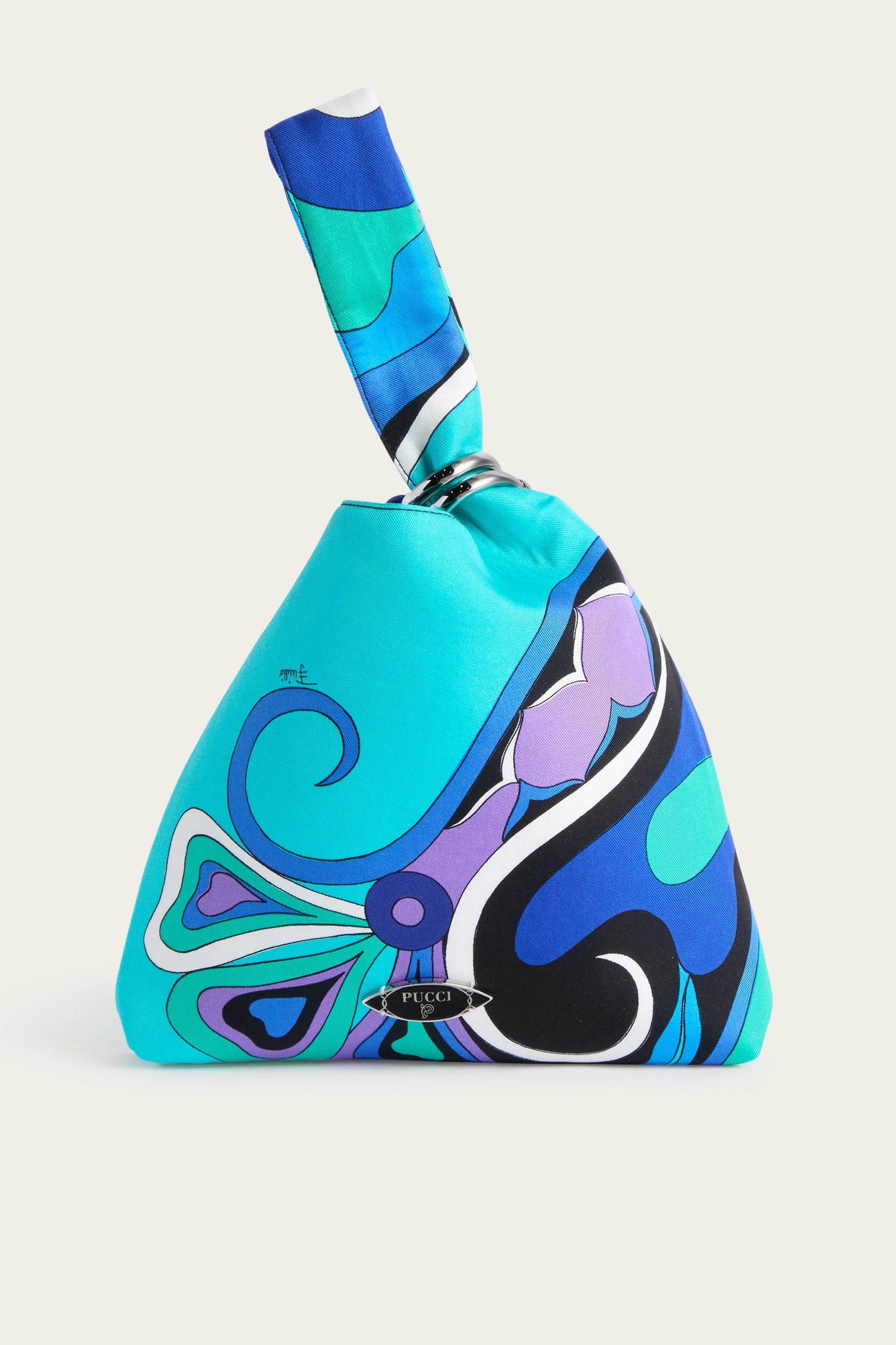 ORCHIDEE PRINT EMILIO SILK BAG - 1