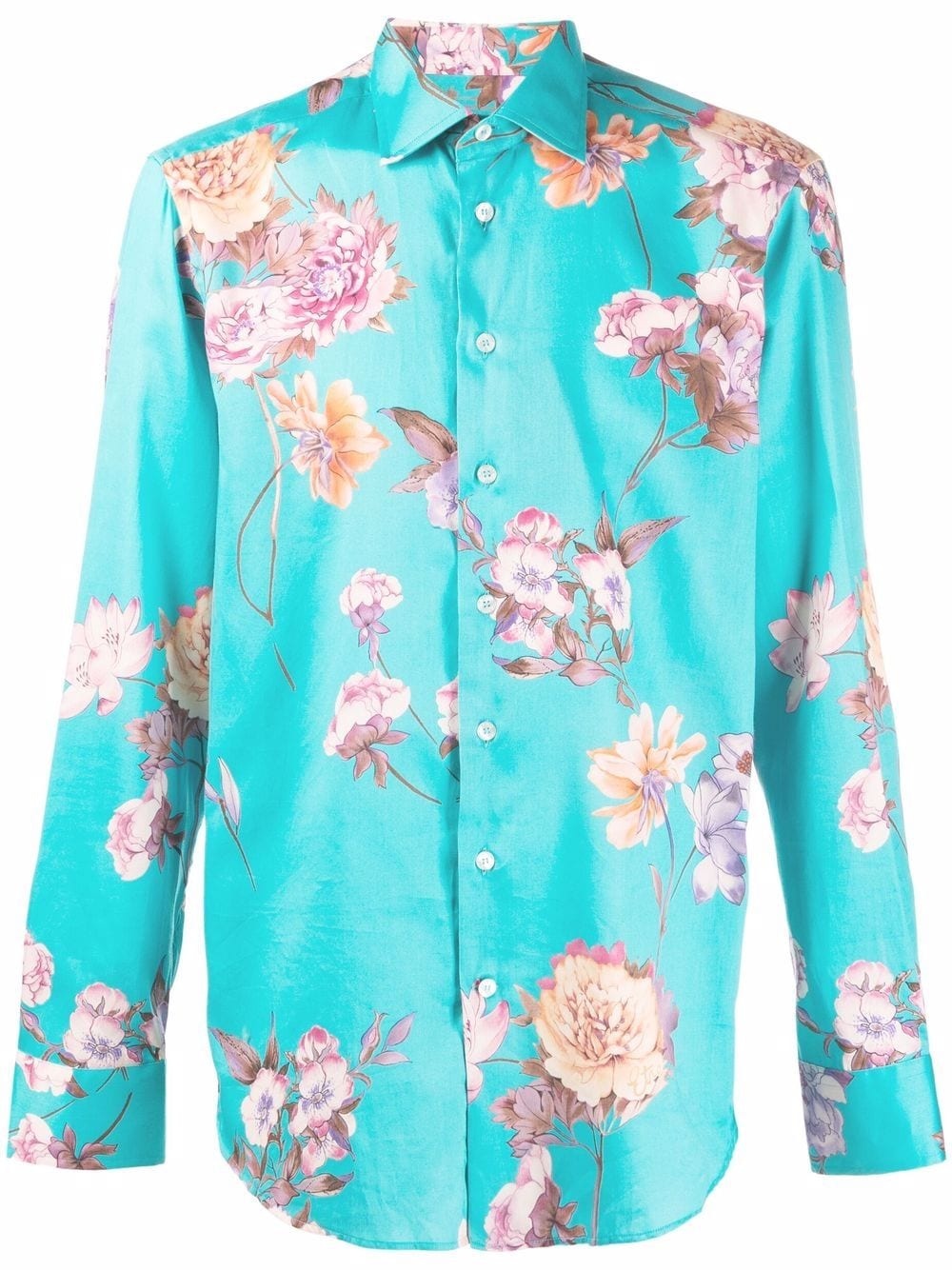 formal floral-print shirt - 1