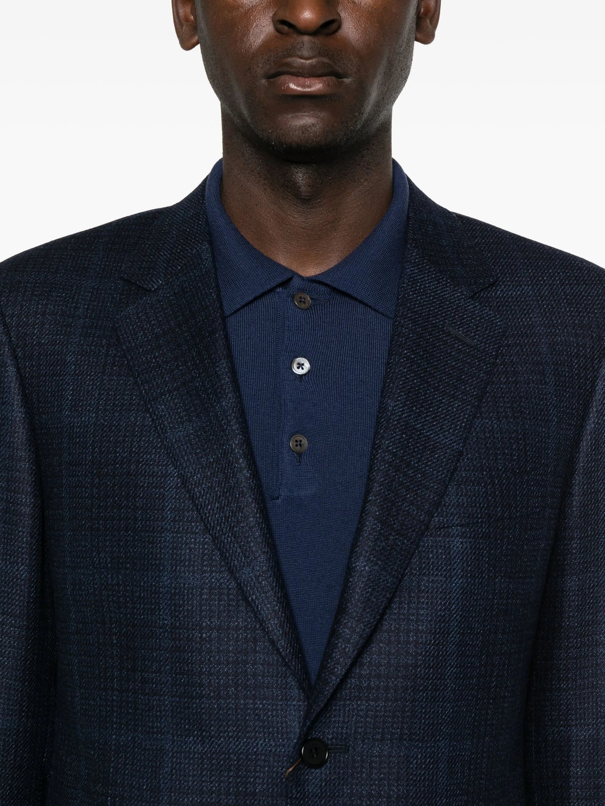 Canali Checked Single-breasted Blazer - 3