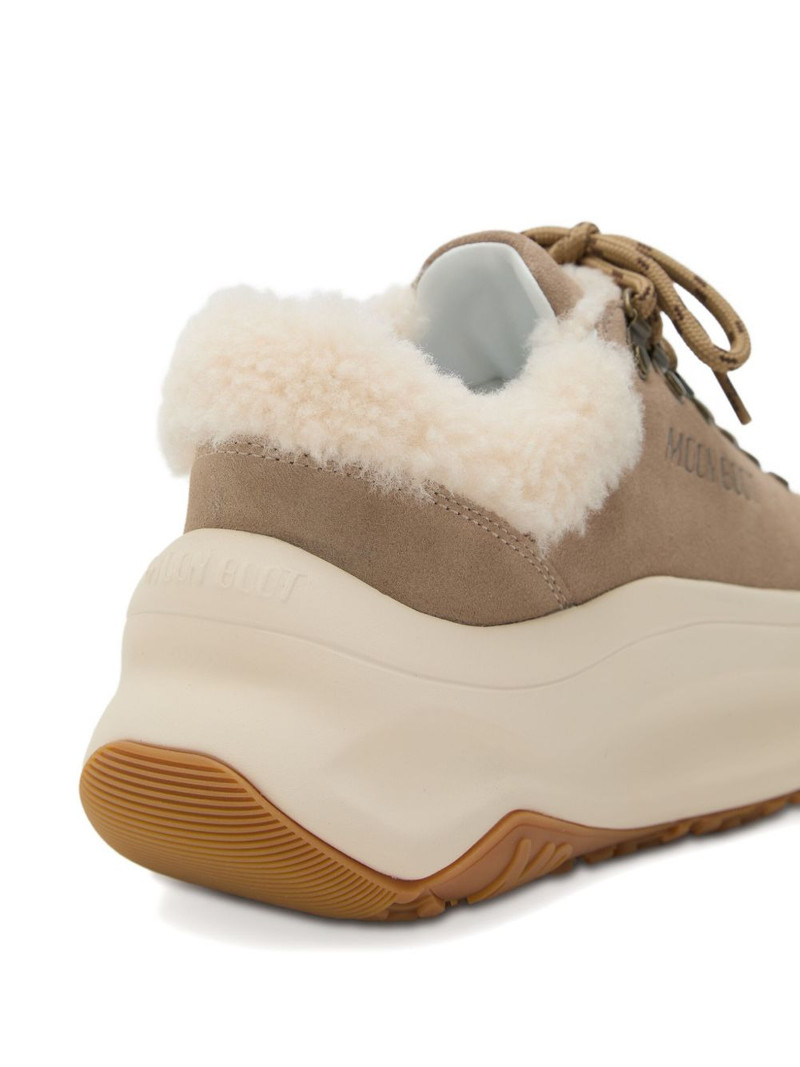 City shearling platform sneakers 4