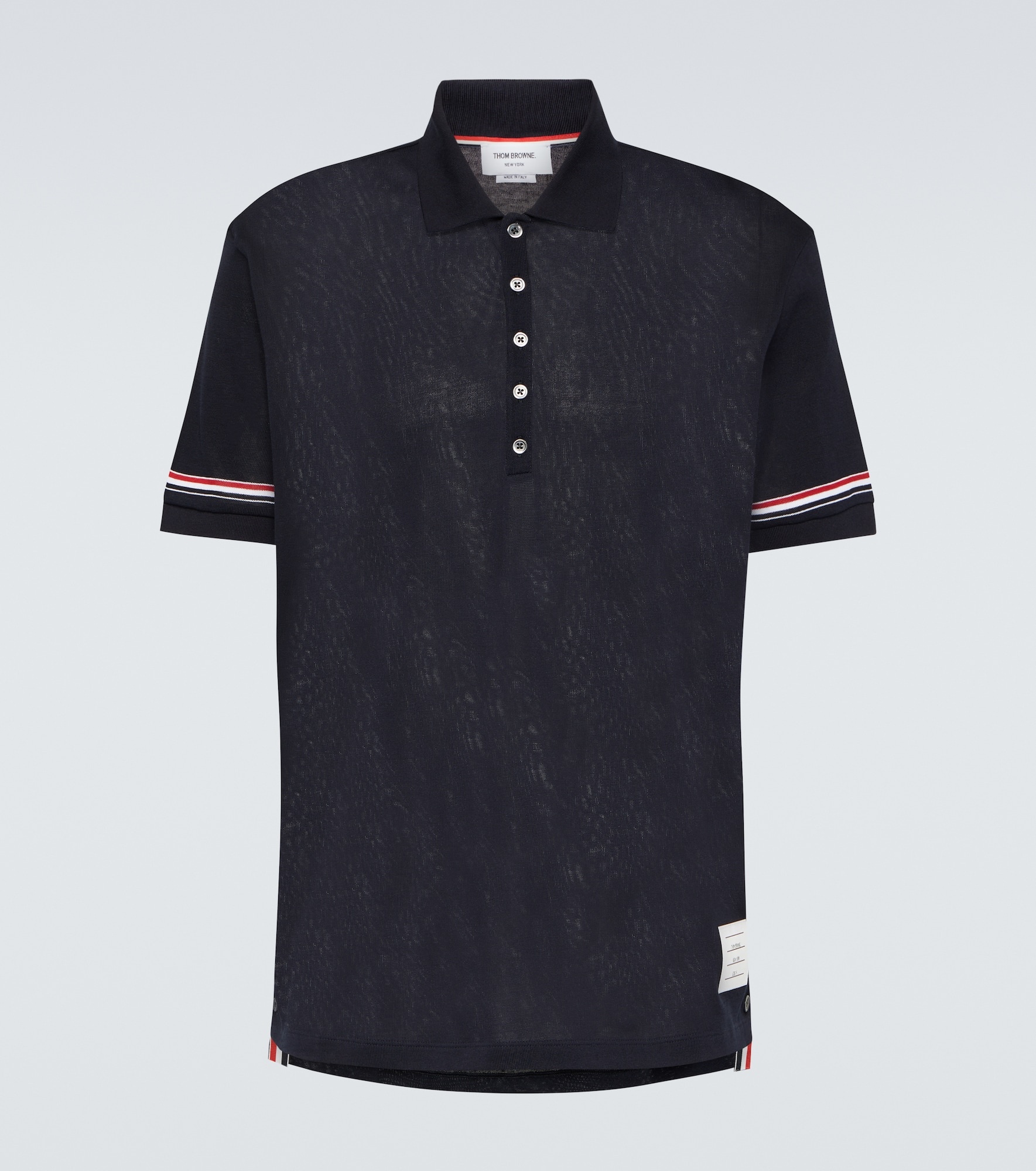 RWB Stripe cotton polo shirt - 1