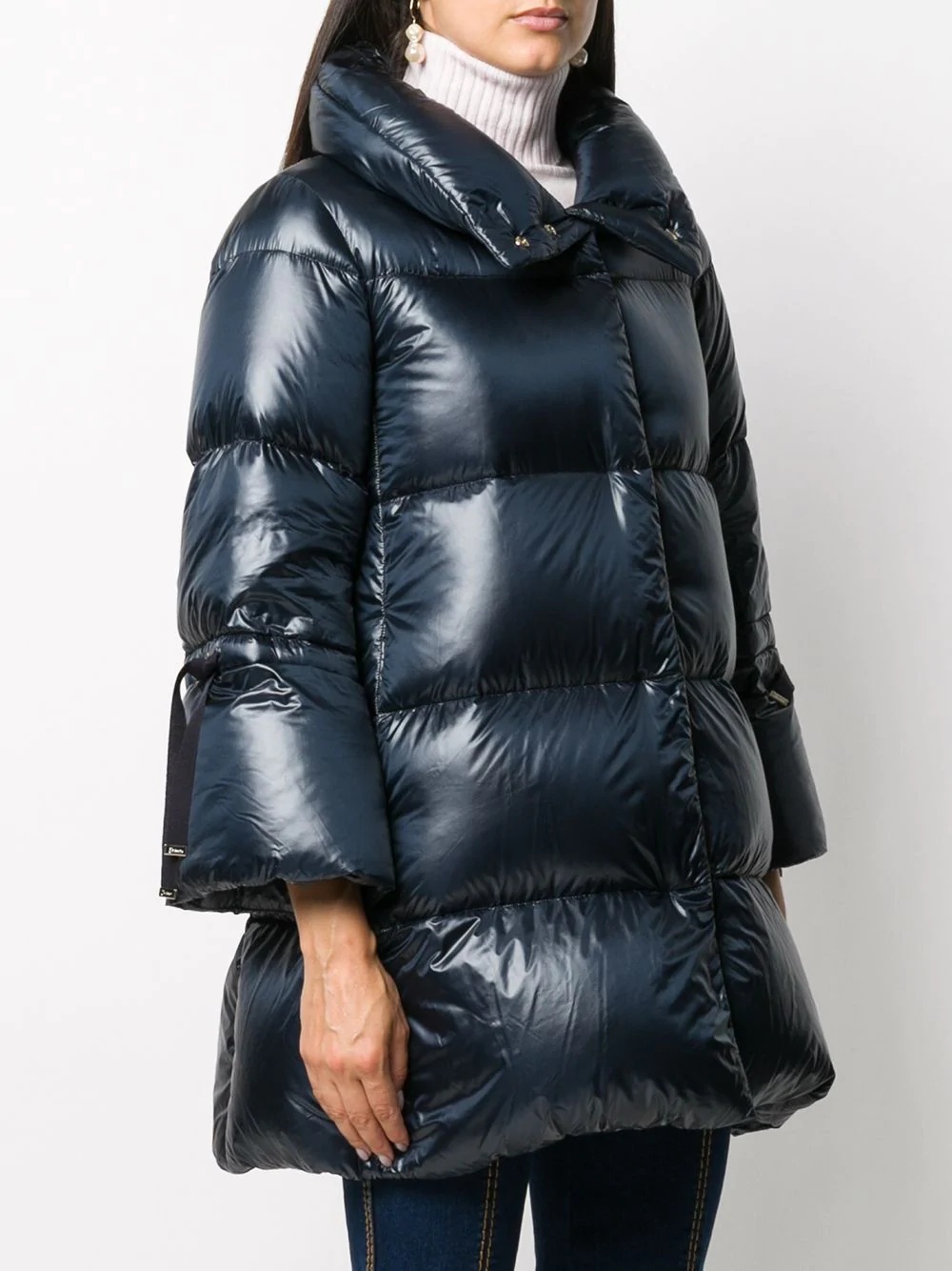 padded mid-length jacket - 3