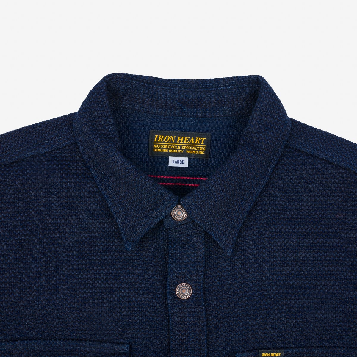 IHSH-389-IND 12oz Dobby Cloth CPO Shirt - Indigo - 7