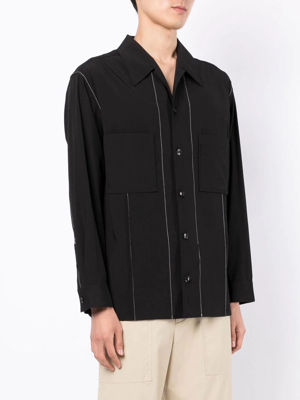 convertible-collar shirt - 3