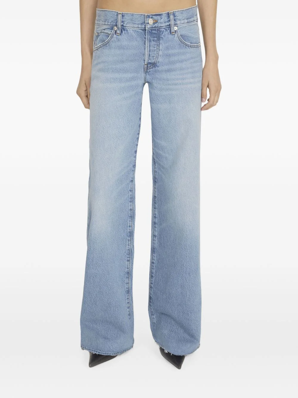 The Pixie Gray wide-leg jeans - 1