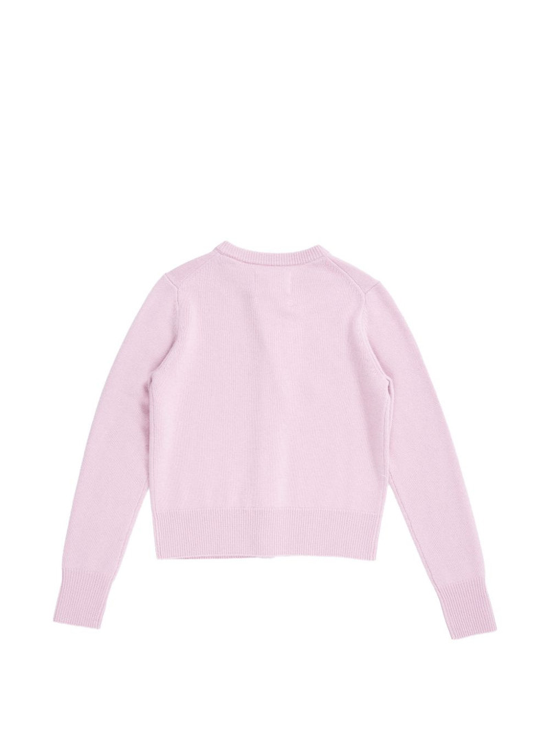 extreme cashmere crew-neck cashmere cardigan outlook