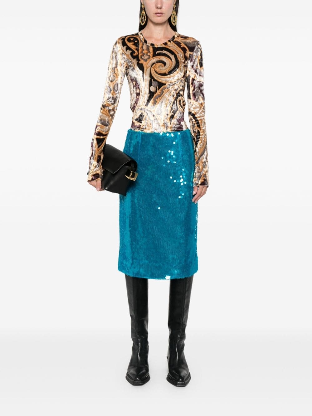 graphic-print top - 2