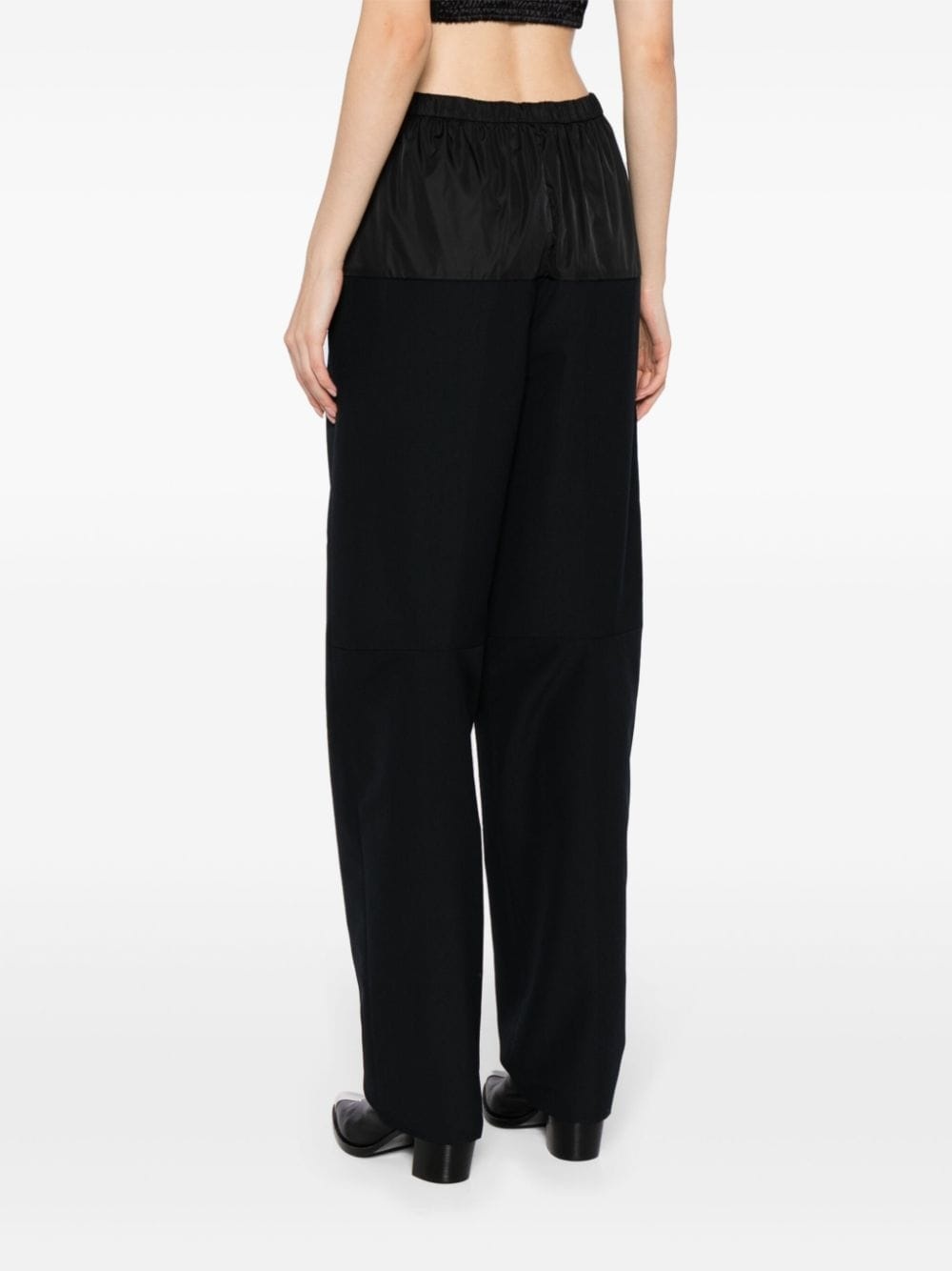 drawstring nylon trousers - 4