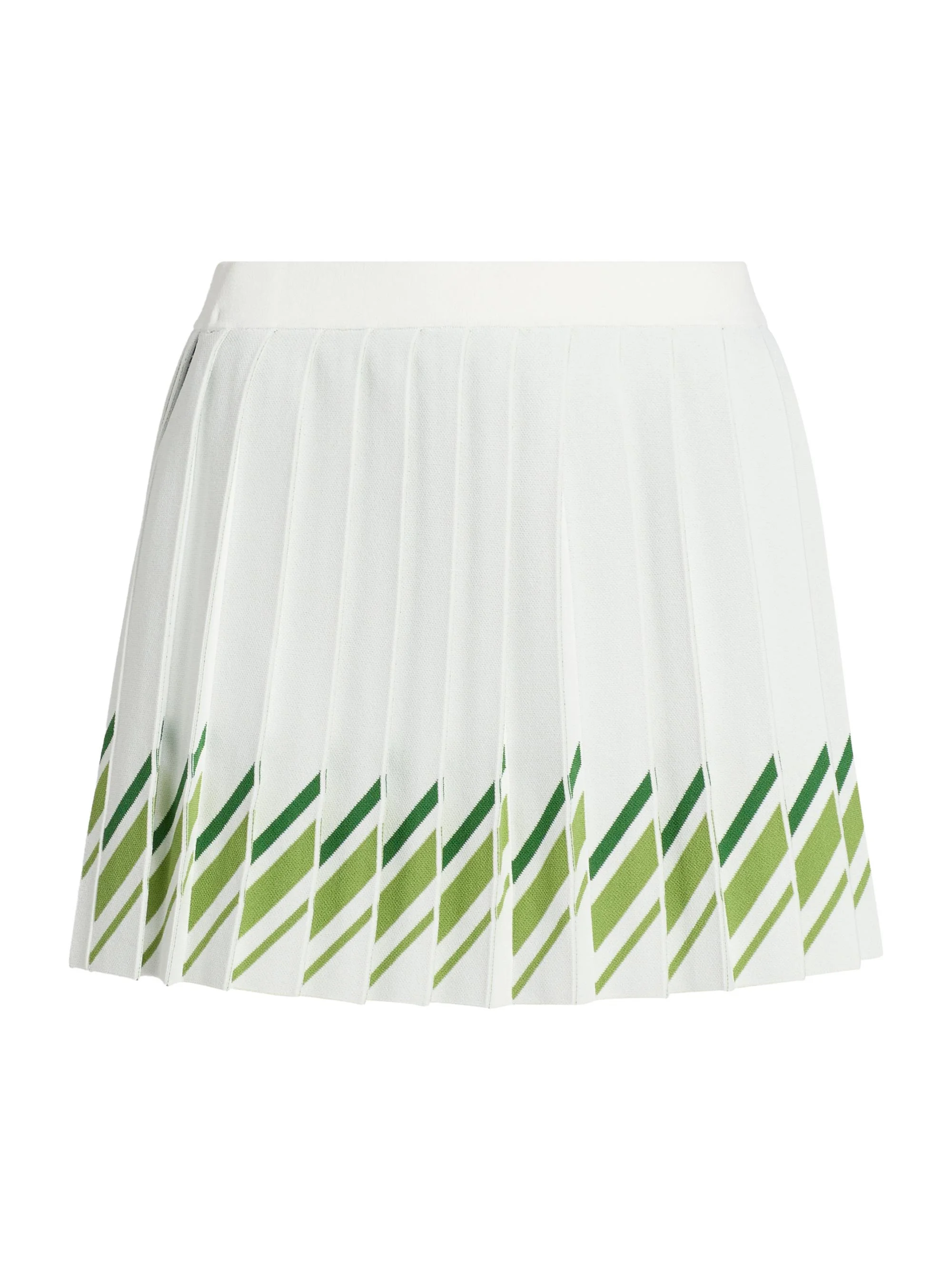 Women's Billie Pleared Tennis Miniskirt - Ivory - 1
