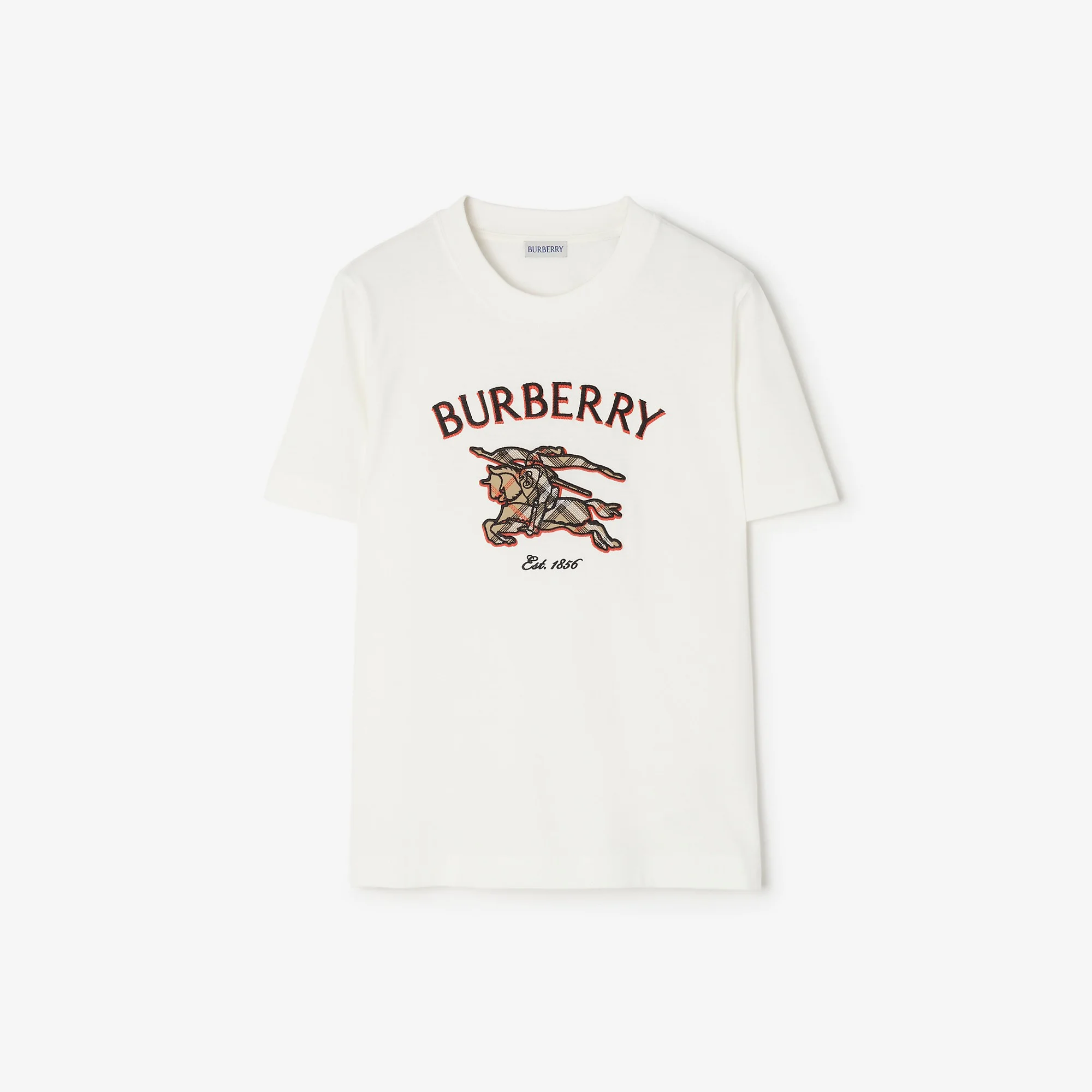 Knight Check Cotton T-shirt - 1