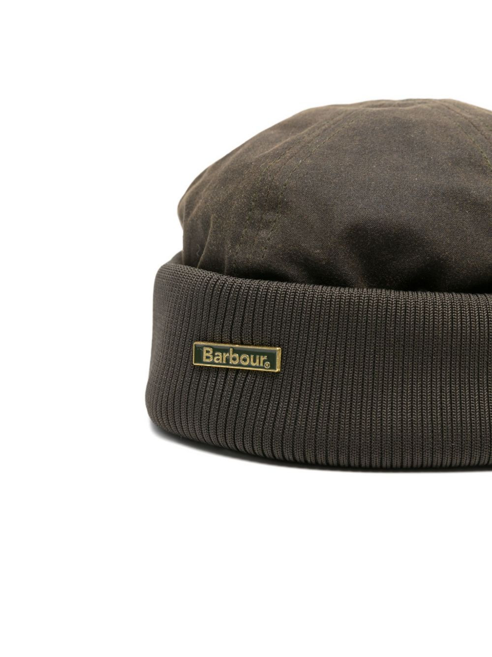 cotton ribbed-brim hat - 3