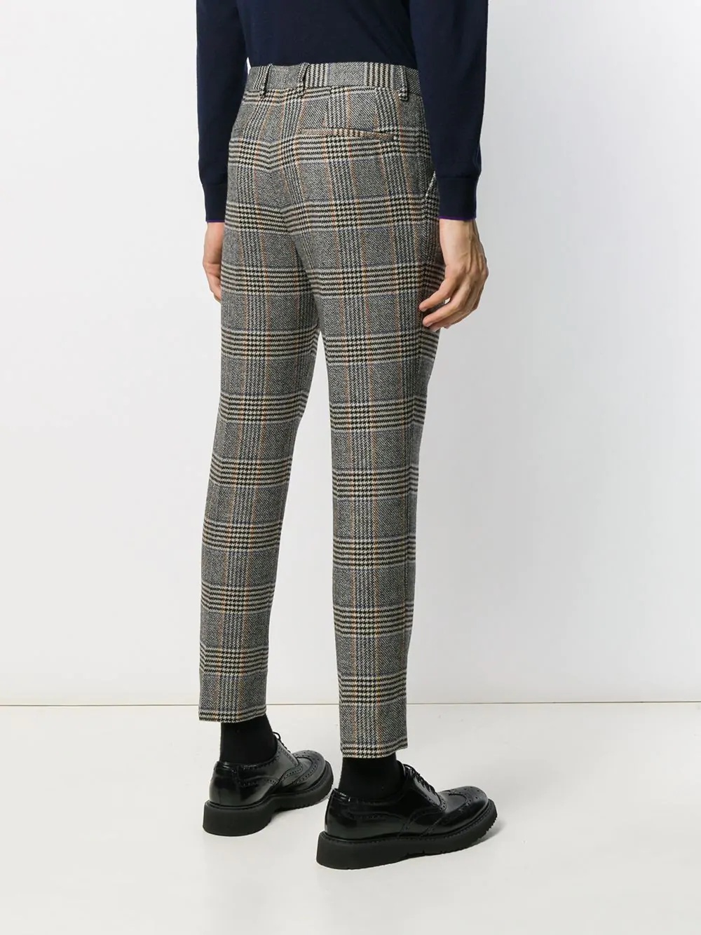 Glen plaid tailored trousers - 4