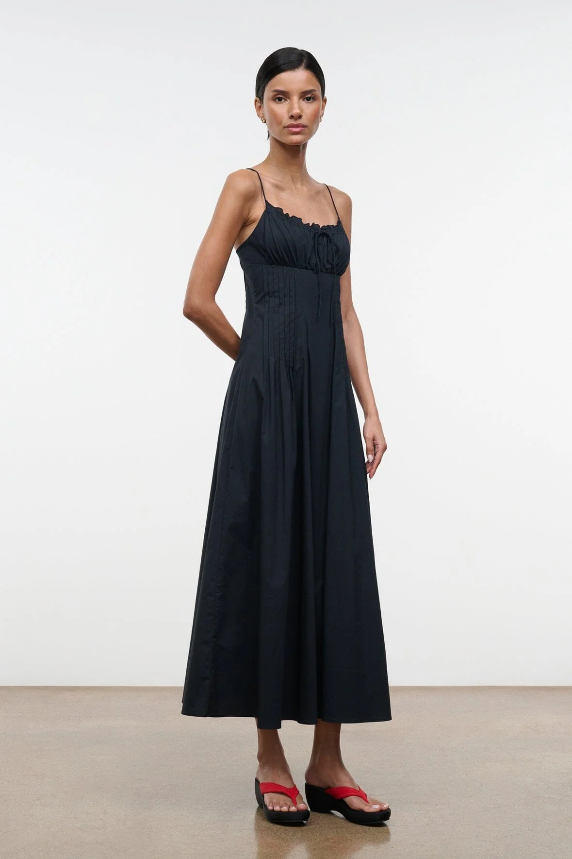 STAUD MARGI DRESS BLACK - 1