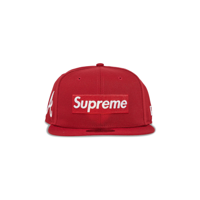 Supreme x MLB Teams Box Logo New Era 'Red - Atlanta' - 1