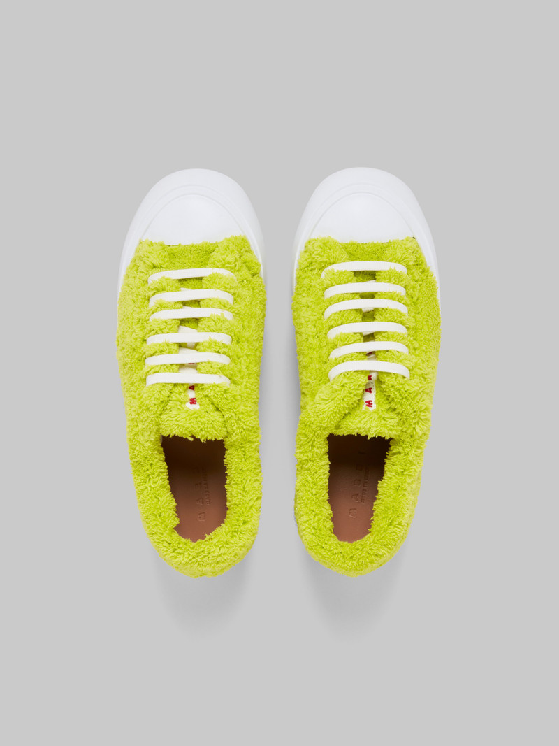 GREEN TERRY PABLO LACE-UP SNEAKER 4