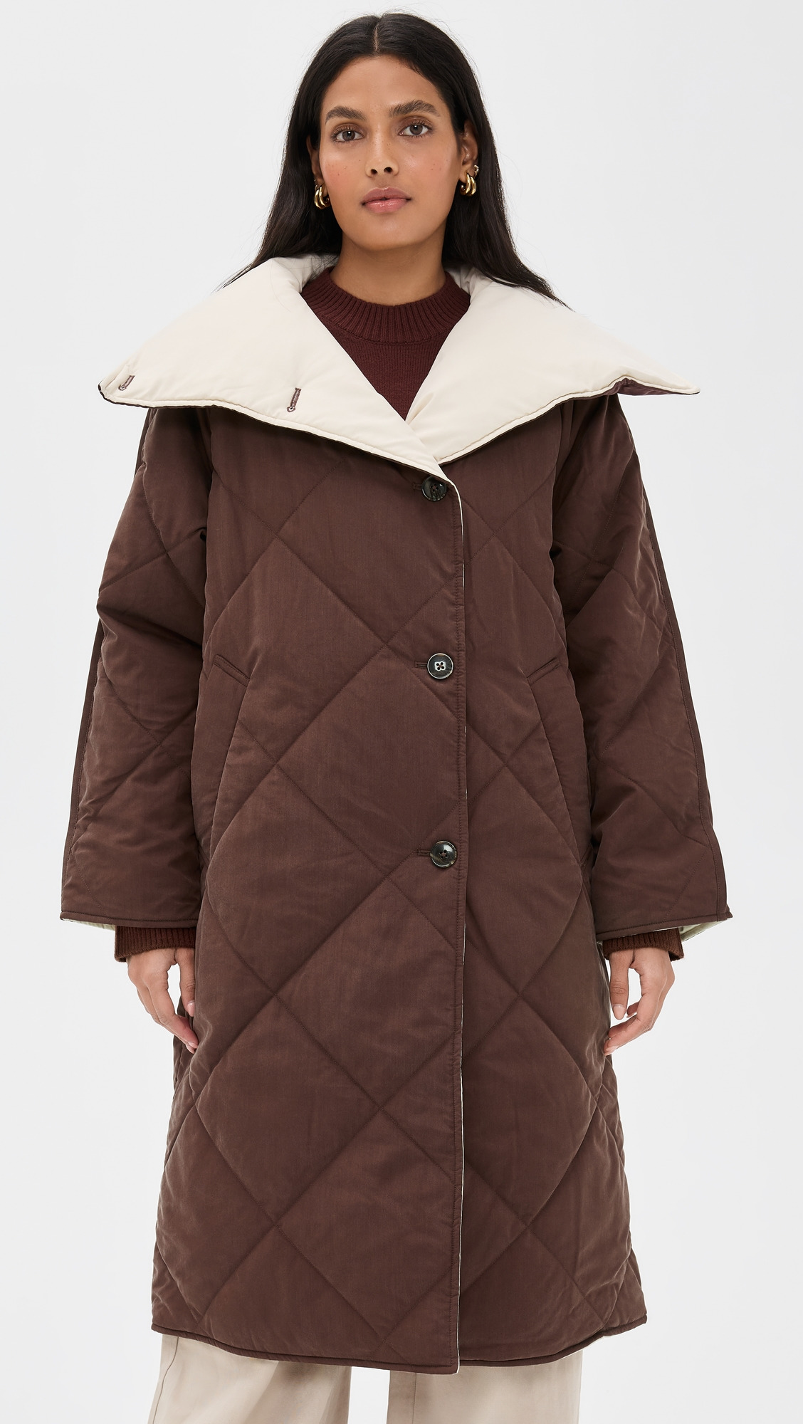 Annalise Reversible Wrap Coat - 7