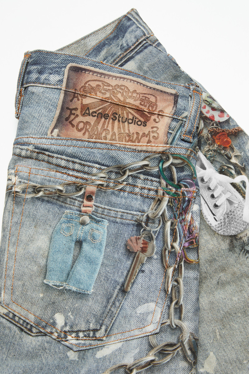 Loose fit shorts - Mid blue 6