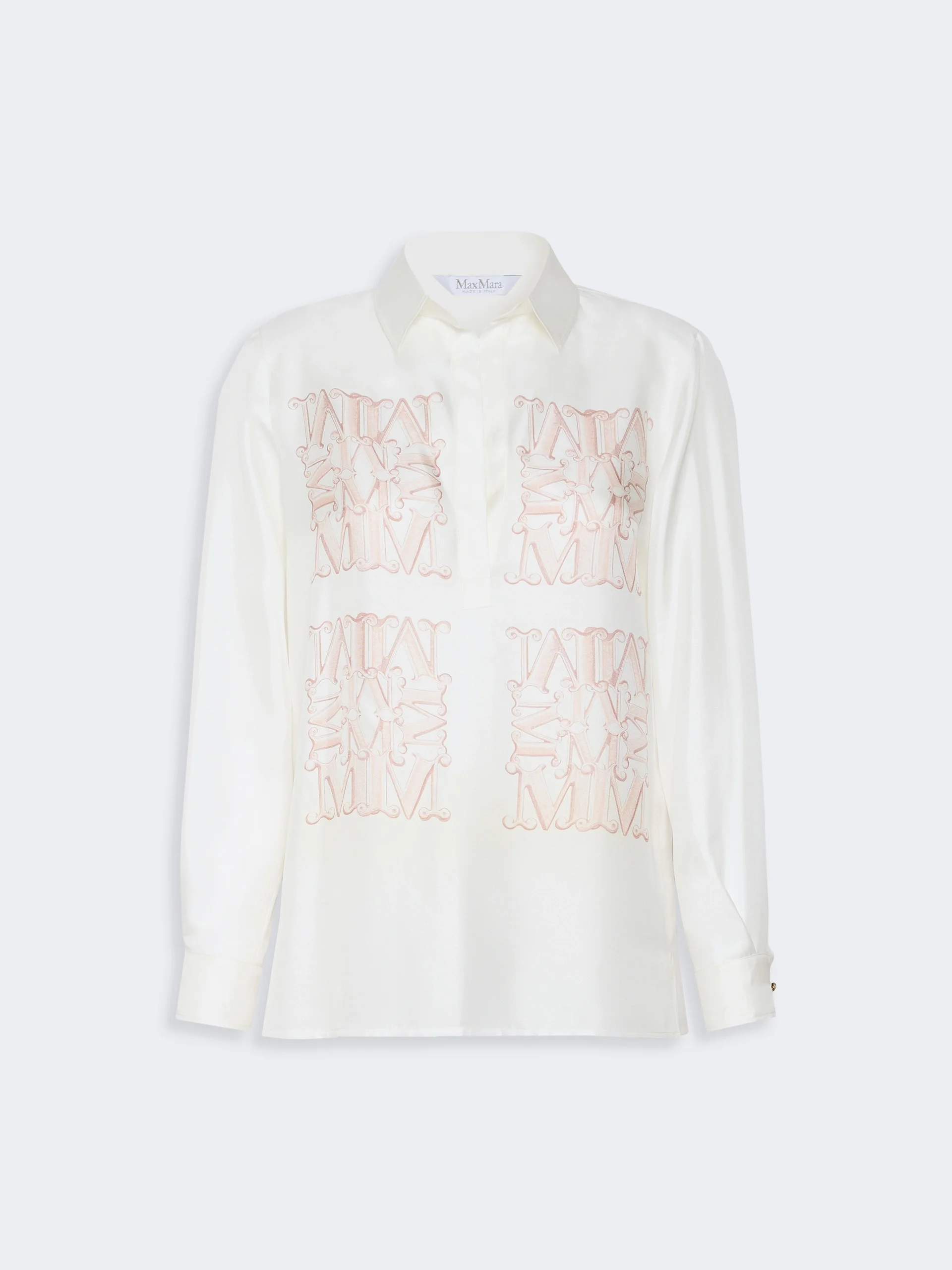 FILTRO Silk print shirt - POWDER - 1