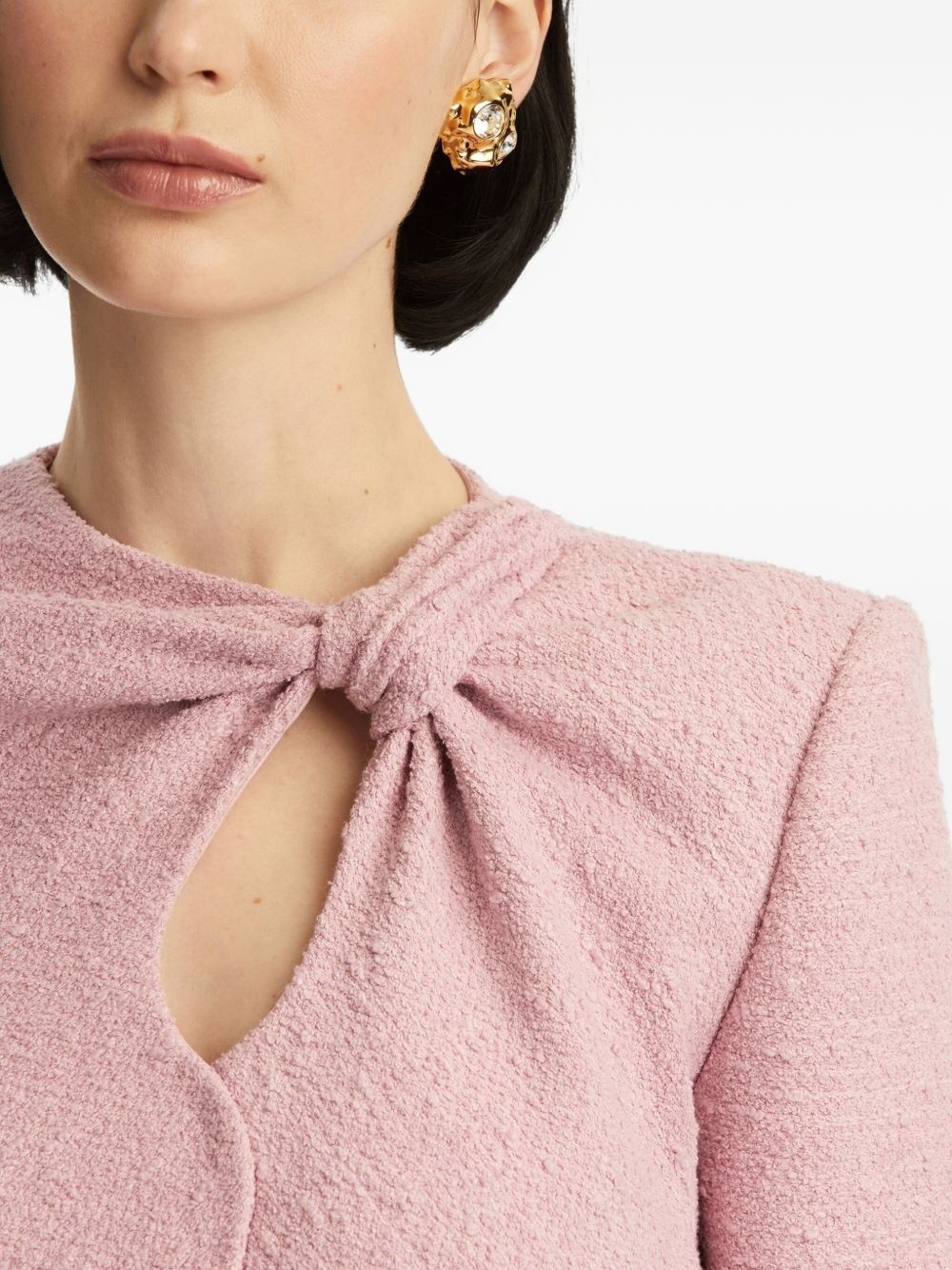 twist-embellished jacket - 6