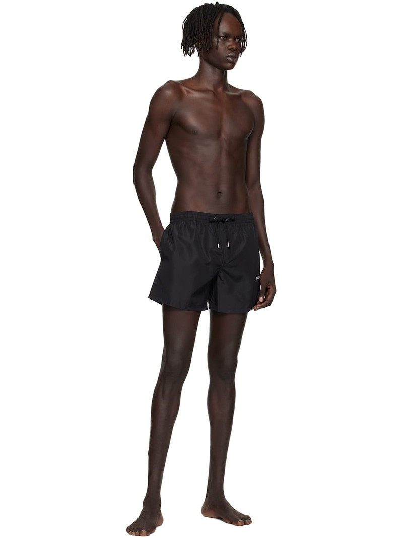 Balmain Black 'Balmain' Logo Swim Shorts outlook