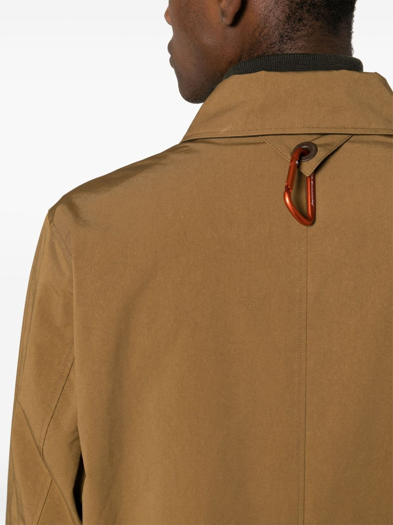 classic-collar concealed-fastening parka 5