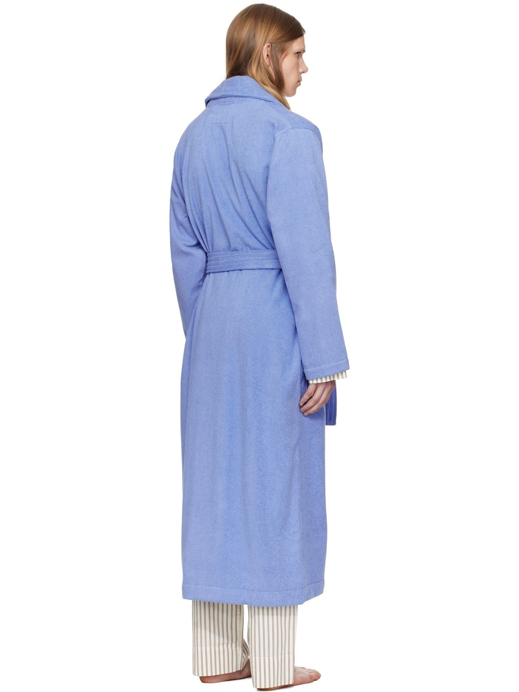 Navy Terry Classic Bathrobe - 3