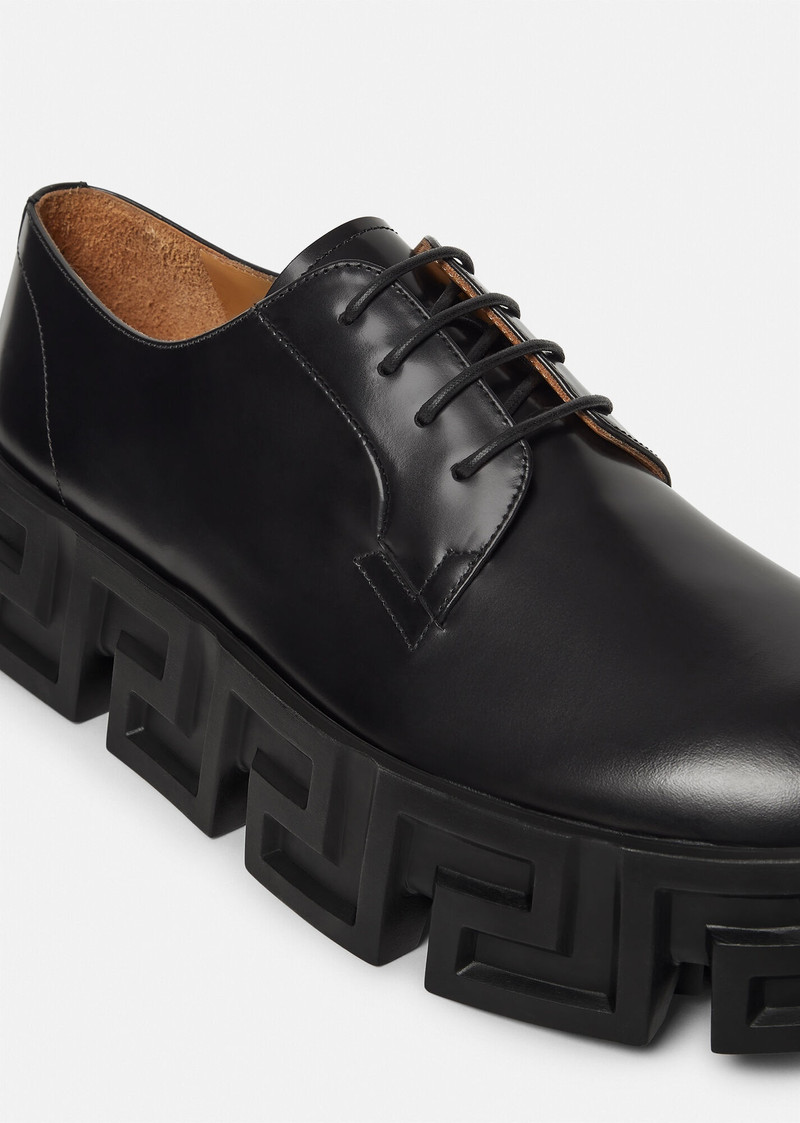 Greca Labyrinth Lace-Up Shoes 4
