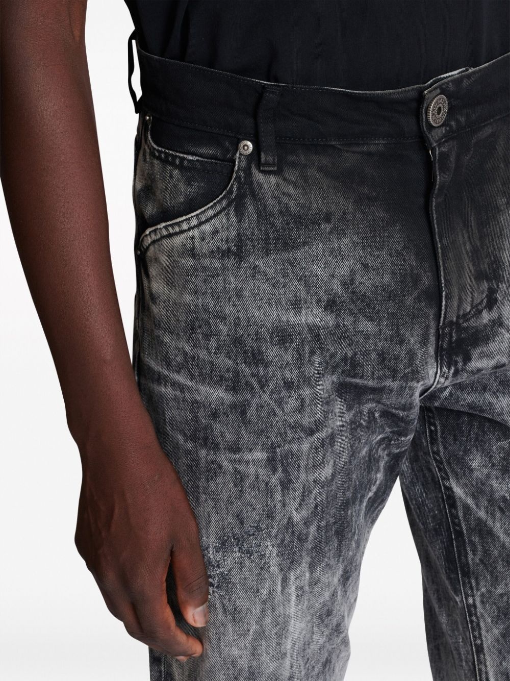 mid-rise straight-leg jeans - 6