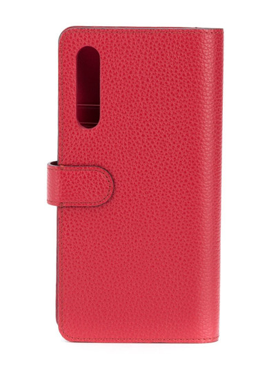 Mulberry grained-effect Huawei P20 flip case  outlook