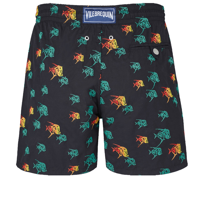 Vilebrequin Men Swim Trunks Embroidered Piranhas - Limited Edition outlook