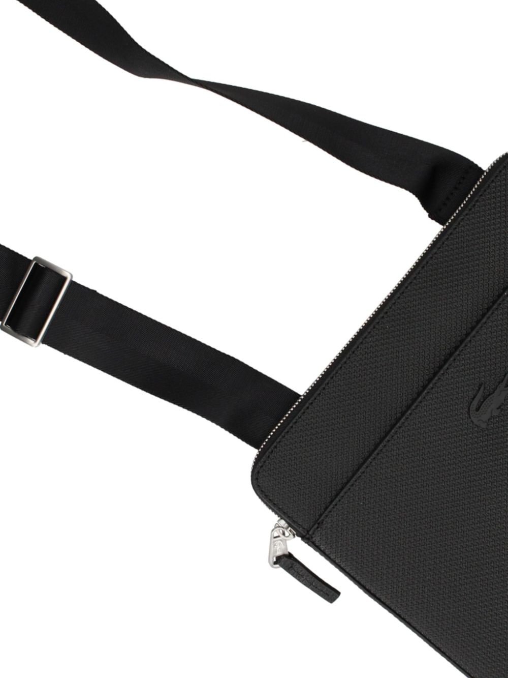 zip-up piqué bag - 4