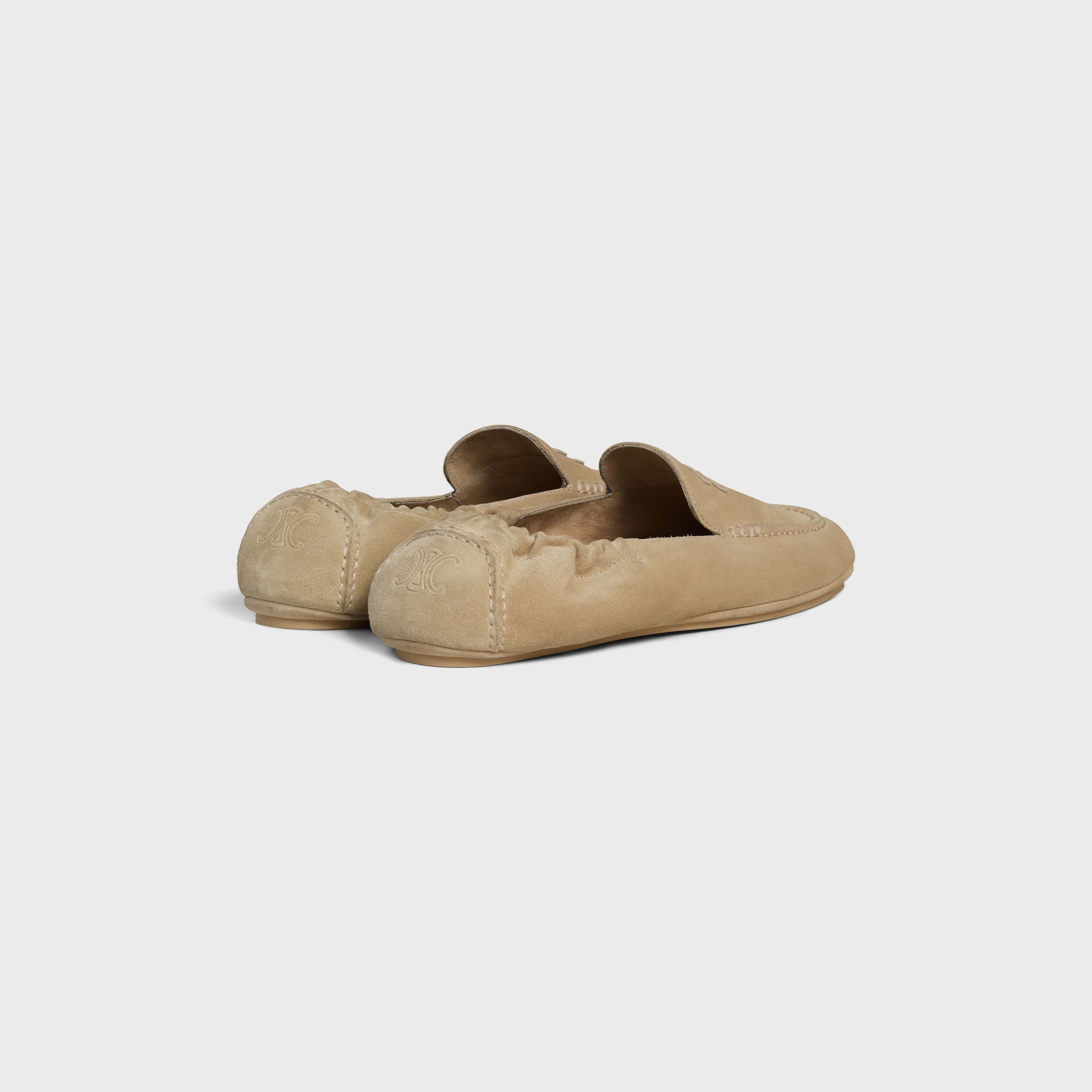 CELINE ADAM LOAFER WITH TRIOMPHE IN SUEDE CALFSKIN - 3