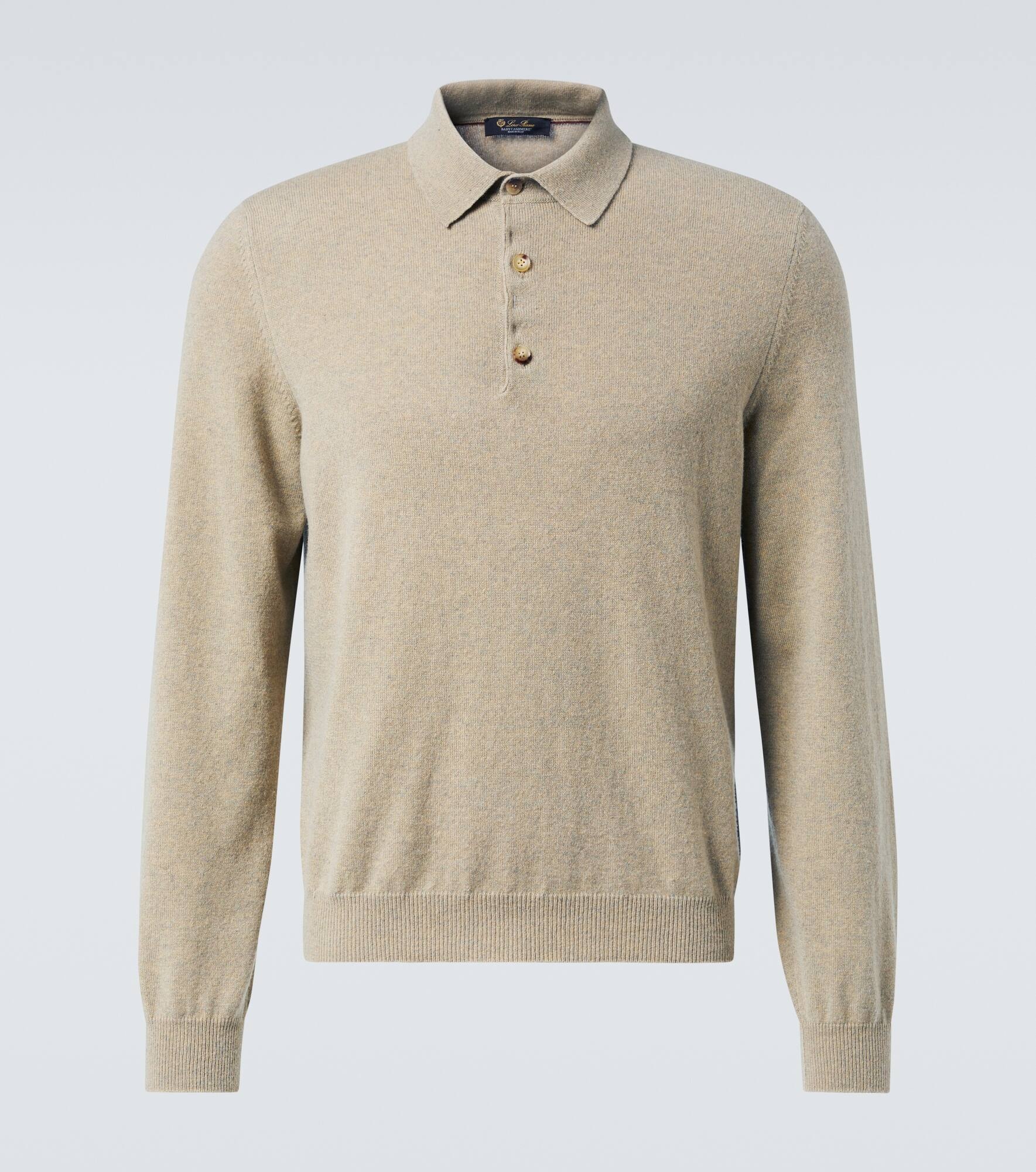 Cashmere polo sweater - 1