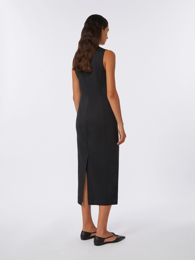AGENZIA Viscose jersey dress - BLACK 4