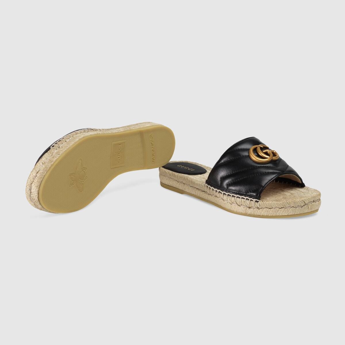 Leather espadrille sandal - 5