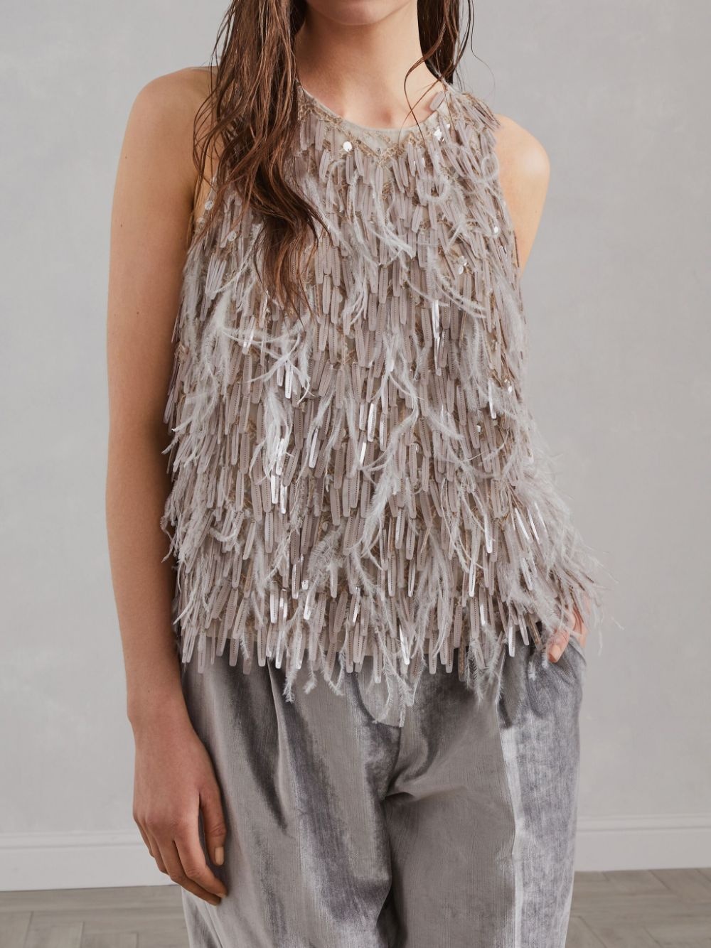 Dazzling embroidered top - 3