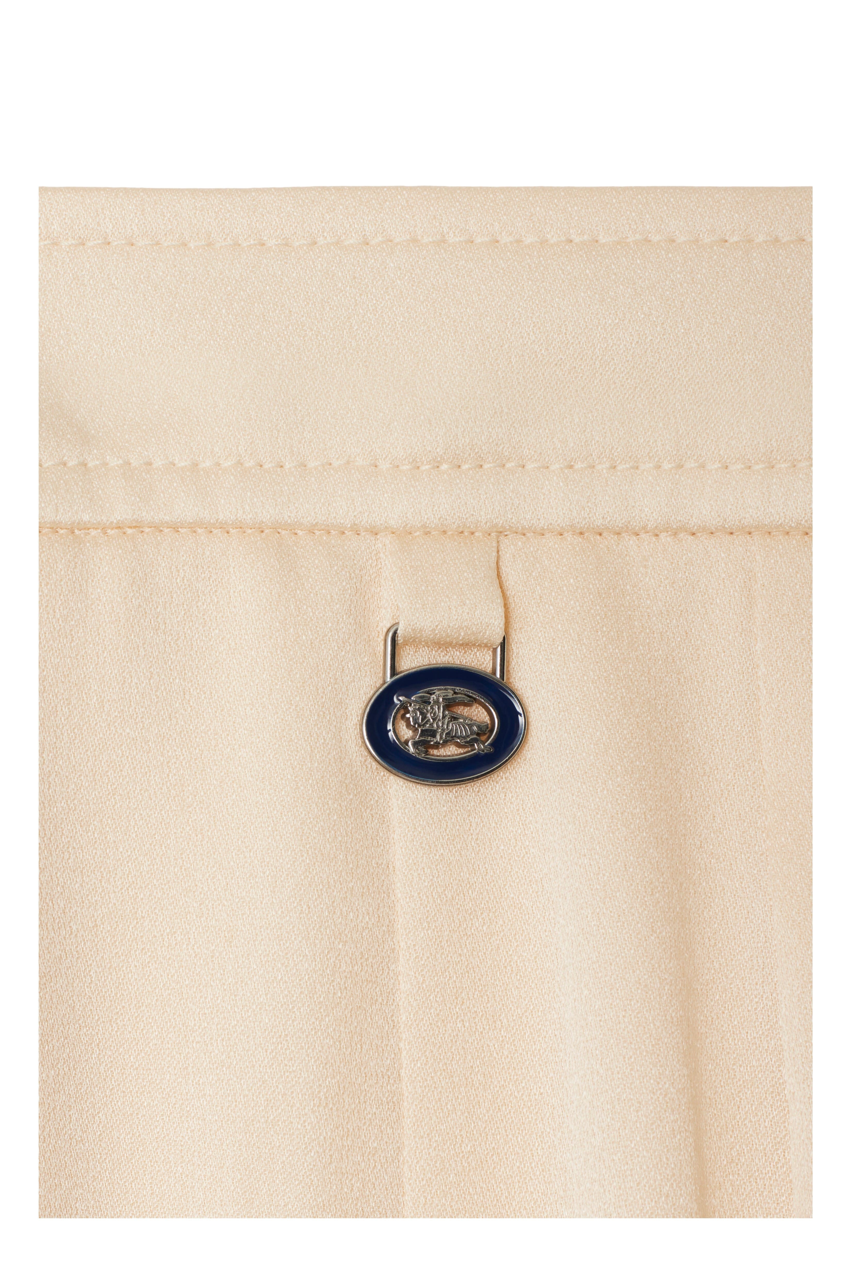 burberry Pleated Silk Skirt in Pelican at Nordstrom - 5