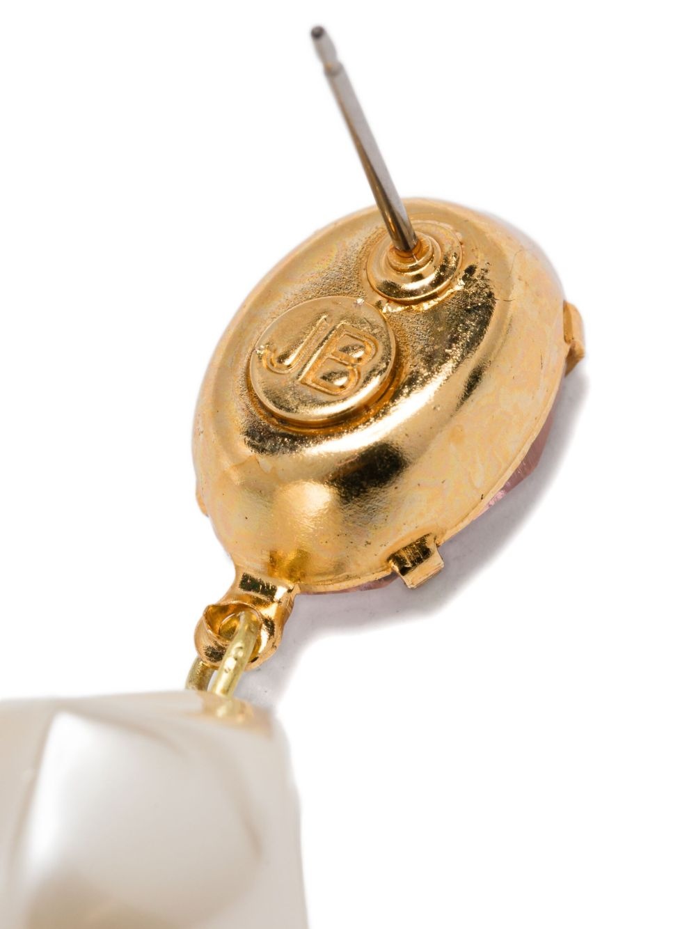 Tunis crystal-pearl earrings - 3